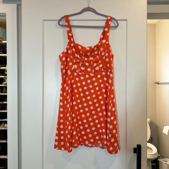 NWT Lindsi Polka Dot Corset Mini Dress - Picture 4 of 6